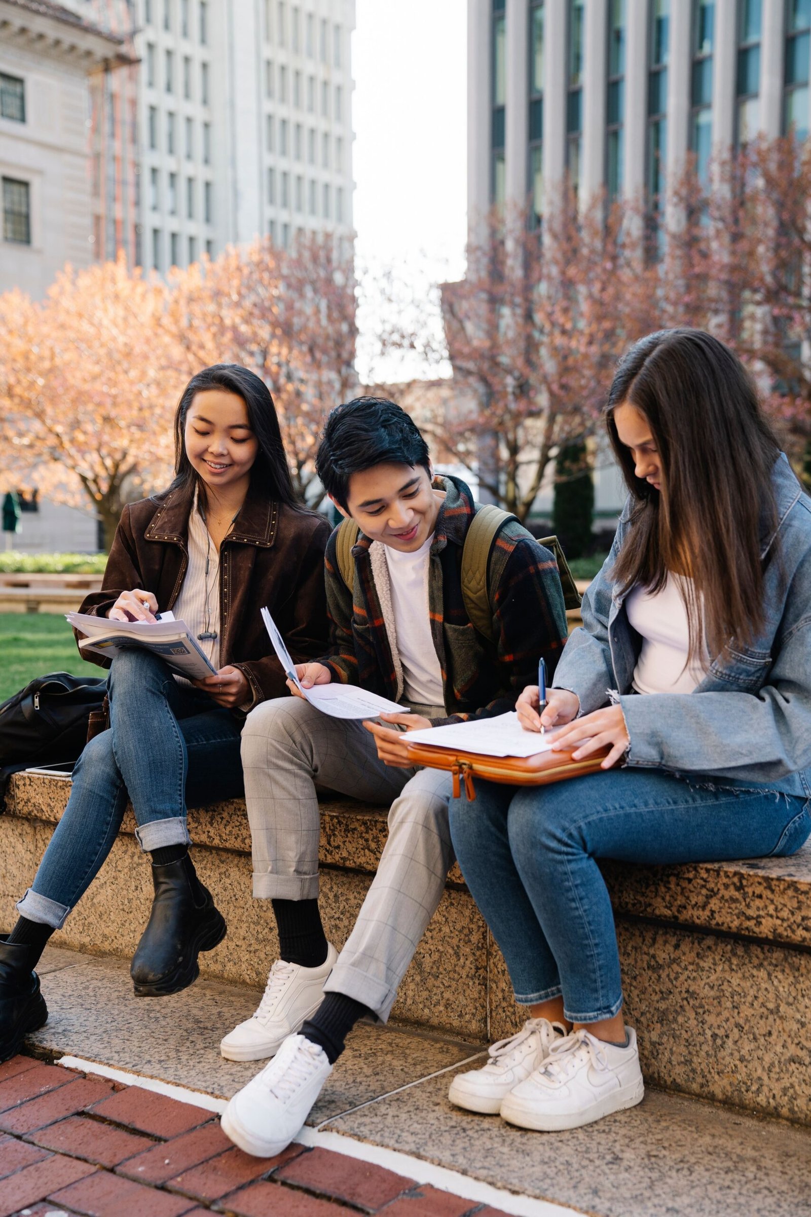 Students studying abroad